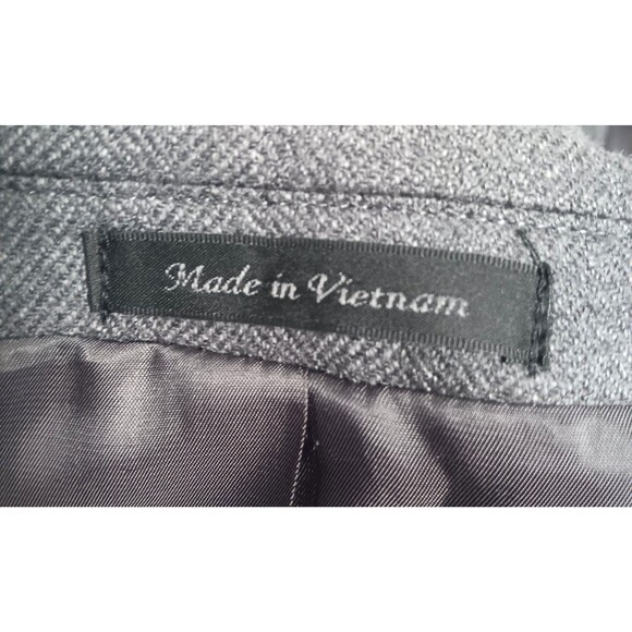 Ralph Lauren Blazer Sport Coat Men 44R Gray 100% Wool Tweed Suit Jacket 2 Button - Picture 10 of 10